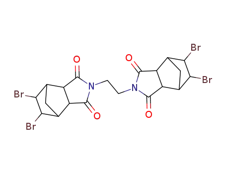 Molecular Structure of 52907-07-0 (N,N'-(ethylene)bis[4,5-dibromohexahydro-3,6-methanophthalimide])