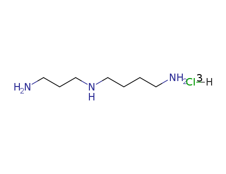 334-50-9,SPERMIDINE TRIHYDROCHLORIDE,1,4-Butanediamine,N-(3-aminopropyl)-, trihydrochloride (8CI,9CI); Spermidine hydrochloride; Spermidinetrihydrochloride