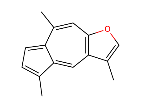 Molecular Structure of 489-79-2 (3,5,8-Trimethylazuleno[6,5-b]furan)