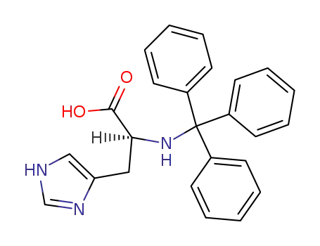 Molecular Structure of 58995-29-2 (N<sup>α</sup>-Trityl-L-histidin)