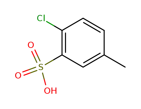 Molecular Structure of 56919-12-1 (4-chlorotoluene-3-sulphonic acid)