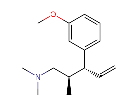 Molecular Structure of 1367879-28-4 ((2R,3R)-3-(3-methoxyphenyl)-N,N,2-trimethylpent-4-en-1-amine)