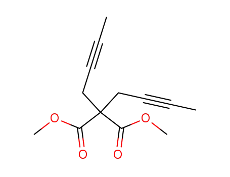Molecular Structure of 107428-05-7 (dimethyl 2,2-di(but-2-yn-1-yl)malonate)
