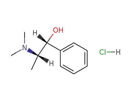 Molecular Structure of 54114-10-2 ((IS,2R)-d-N-Methylephedrine HCL)