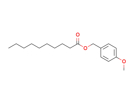 Molecular Structure of 83026-08-8 (Caprinsaeure-4-methoxybenzylester)