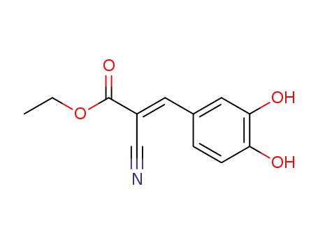 Molecular Structure of 132464-92-7 (2-(1-THIENYL)ETHYL 3,4-DIHYDROXYBENZYLIDENECYANOACETATE)
