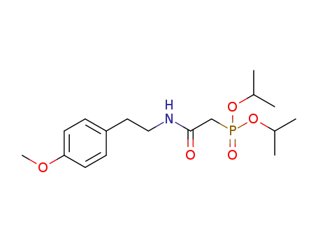 Molecular Structure of 1426294-40-7 (diisopropyl (2-((4-methoxyphenethyl)amino)-2-oxoethyl)phosphonate)