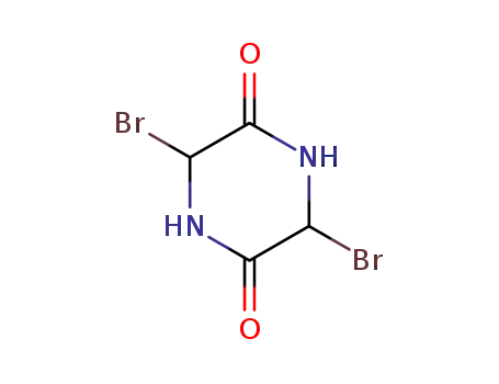 Molecular Structure of 80478-53-1 (3,6-Dibromo-piperazine-2,5-dione)