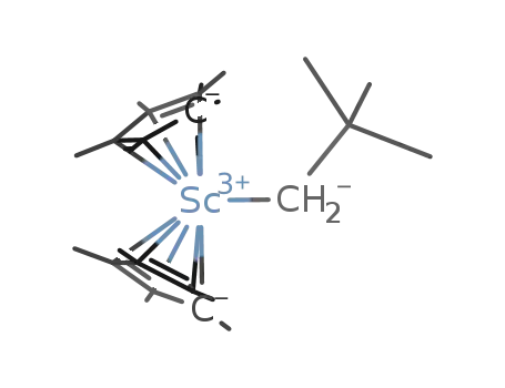 Molecular Structure of 586367-34-2 ([(η5-pentamethylcyclopentadienide)Sc(CH2C(CH3)3])