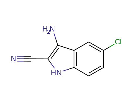 Molecular Structure of 1192691-01-2 (3-amino-5-chloroindole-2-carbonitrile)