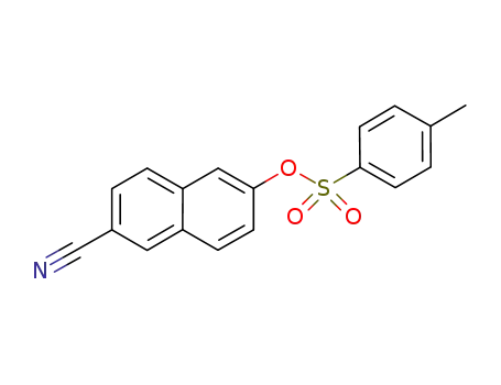 Molecular Structure of 939822-86-3 (6-cyanonaphthalen-2-yl 4-methylbenzenesulfonate)