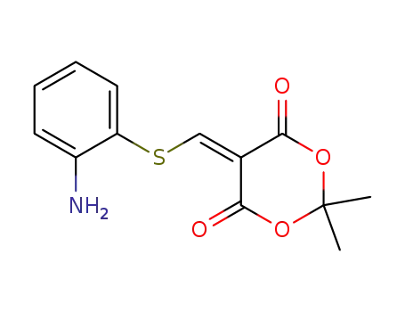 1,3-Dioxane-4,6-dione,
5-[[(2-aminophenyl)thio]methylene]-2,2-dimethyl-