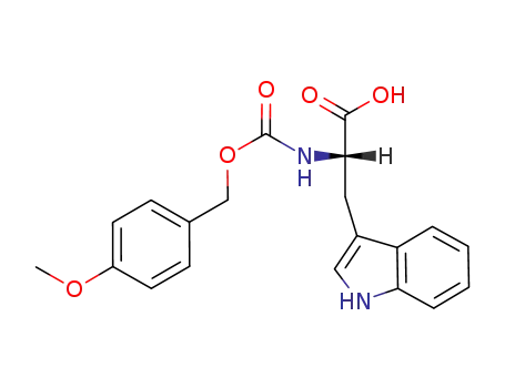 Molecular Structure of 39545-09-0 (L-Tryptophan, N-[[(4-methoxyphenyl)methoxy]carbonyl]-)
