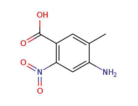 Benzoic acid, 4-amino-5-methyl-2-nitro- (9CI)