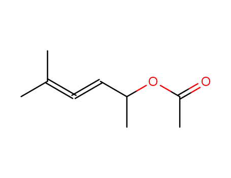 Molecular Structure of 89228-84-2 (3,4-Hexadien-2-ol, 5-methyl-, acetate)