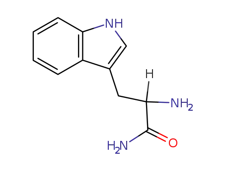 Molecular Structure of 6720-02-1 (2-amino-3-(1H-indol-3-yl)propanamide)