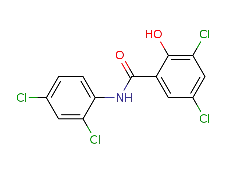 Molecular Structure of 4214-45-3 (3,5-dichloro-N-(2,4-dichlorophenyl)-2-hydroxybenzamide)