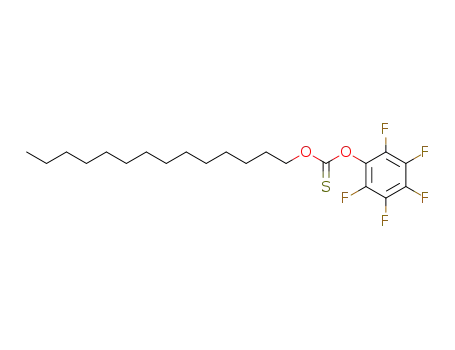 Molecular Structure of 140479-90-9 (tetradecyl (pentafluorophenyl)thionocarbonate)