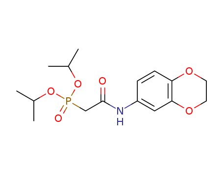 diisopropyl (2-((2,3-dihydrobenzo[b][1,4]dioxin-6-yl)amino)-2-oxoethyl)phosphonate