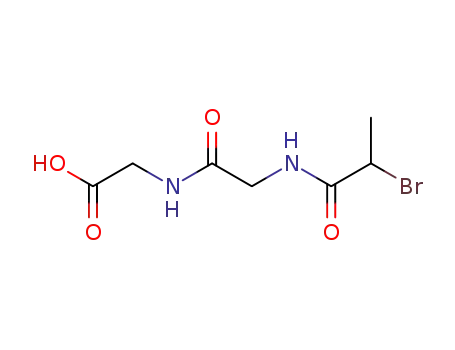 Molecular Structure of 60662-64-8 (()-N-[N-(2-bromo-1-oxopropyl)glycyl]-glycine)