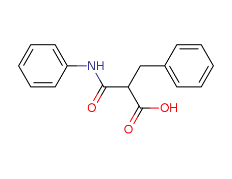 Benzenepropanoic acid, a-[(phenylamino)carbonyl]-