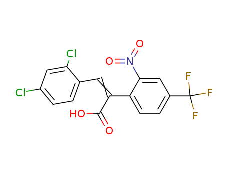 Benzeneacetic acid, a-[(2,4-dichlorophenyl)methylene]-2-nitro-4-(trifluoromethyl)-