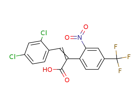 Molecular Structure of 38635-54-0 ([(2,4-dichlorobenzylidene)(2-nitro-4-trifluorobenzyl)]acetic acid)