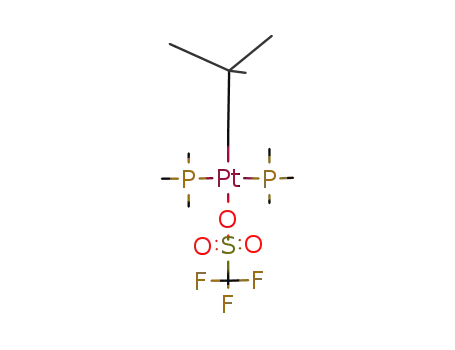 Molecular Structure of 116563-64-5 (trans-neopentyl(trifluoromethanesulfonato)bis(trimethylphosphine)platinum(II))