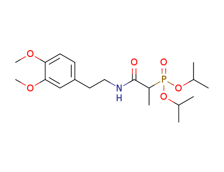 diisopropyl (1-((3,4-dimethoxyphenethyl)amino)-1-oxopropan-2-yl)phosphonate