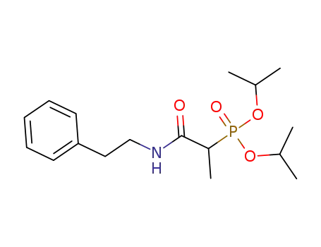 Molecular Structure of 1426294-47-4 (diisopropyl (1-oxo-1-(phenethylamino)propan-2-yl)phosphonate)