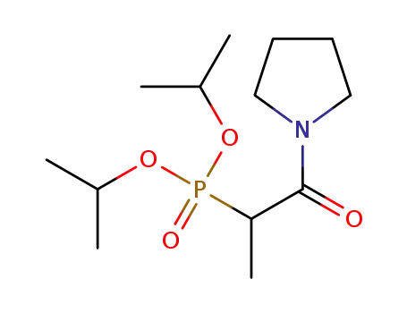 Molecular Structure of 1426294-44-1 (diisopropyl (1-oxo-1-(pyrrolidin-1-yl)propan-2-yl)phosphonate)