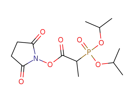 Molecular Structure of 1426294-34-9 (2,5-dioxopyrrolidin-1-yl 2-(diisopropoxyphosphoryl)propanoate)