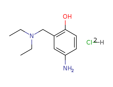 Phenol,4-amino-2-[(diethylamino)methyl]-, hydrochloride (1:2) cas  6297-14-9