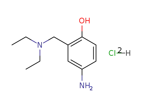 Molecular Structure of 6297-14-9 (4-AMINO-ALPHA-DIETHYLAMINO-O-CRESOL DIHYDROCHLORIDE)