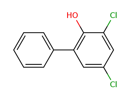 Molecular Structure of 5335-24-0 (4,6-Dichloro-2-phenylphenol)