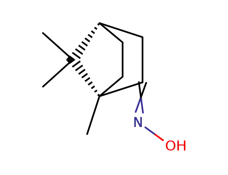 Molecular Structure of 36065-15-3 ((1S)-1,7,7-trimethylbicyclo[2.2.1]heptan-2-one oxime)