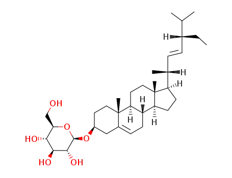 Molecular Structure of 19716-26-8 (poriferasterol monoglucoside)