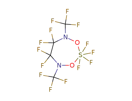 Molecular Structure of 93638-94-9 (perfluoro(4,7-dimethyl-1,3-dioxa-2-tetrafluorothia-4,7-diazacycloheptane))