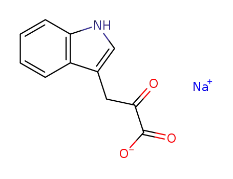 Molecular Structure of 66872-76-2 (β-(3-indolyl)-α-ketopropanoic acid sodium salt)