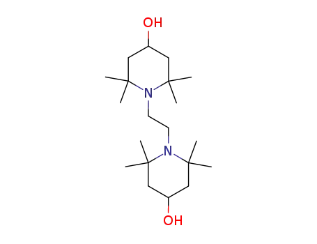 Molecular Structure of 80784-66-3 (4,4'-Dihydroxy-2,2,2',2',6,6,6',6'-octamethyl-1,1'-ethylenebispiperidine)