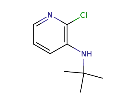 Molecular Structure of 151414-96-9 (2-Chloro-3-<(1,1-dimethylethyl)amino>pyridine)
