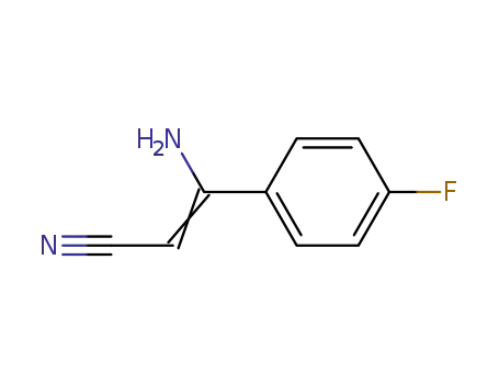 Molecular Structure of 55330-46-6 (3-amino-3-(4-fluorophenyl)acrylonitrile)