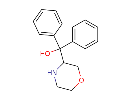 Molecular Structure of 26581-79-3 (3-(diphenylhydroxymethyl)morpholine)