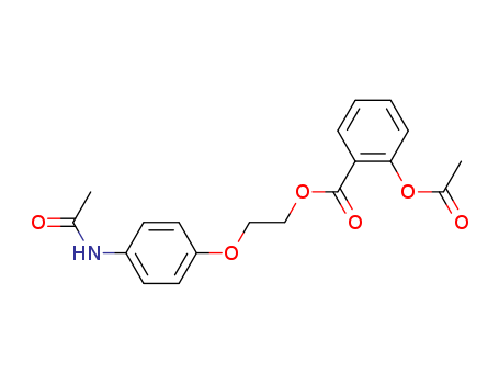 Benzoic acid,2-(acetyloxy)-, 2-[4-(acetylamino)phenoxy]ethyl ester
