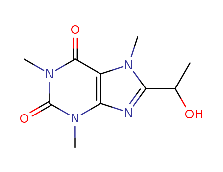 1H-Purine-2,6-dione,3,7-dihydro-8-(1-hydroxyethyl)-1,3,7-trimethyl-(32086-89-8)