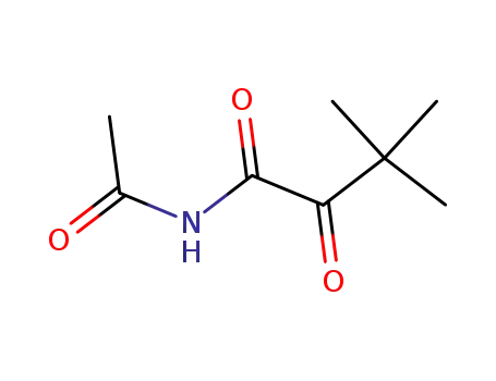 Molecular Structure of 79848-80-9 (trimethylpyruvic acid N-acetyl-amide)