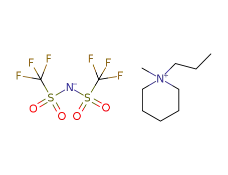 Molecular Structure of 608140-12-1 (N-METHYL-N-PROPYLPIPERIDINIUM BIS(TRIFLUOROMETHANESULFONYL)IMIDE)