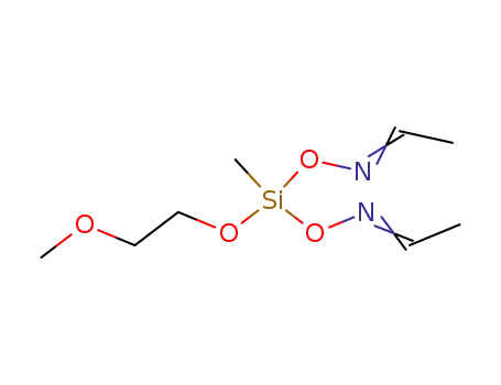 Molecular Structure of 32350-96-2 (Bisacetaldehyde-O,O-((2-methoxyethoxy)methylsilylene)dioxime)