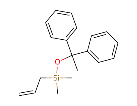 Molecular Structure of 81194-43-6 (dimethylallylsilyl 1,1-diphenylethyl ether)