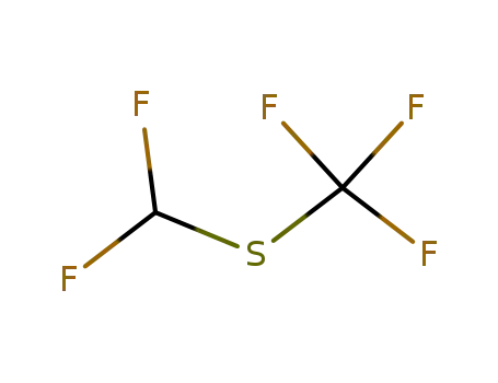 Molecular Structure of 371-72-2 (difluoromethyl-trifluoromethyl sulfide)